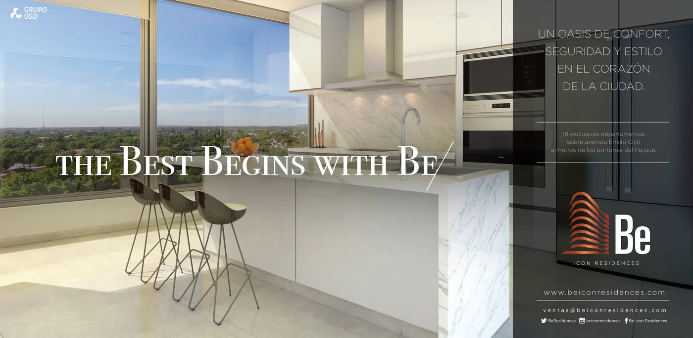 Pieza gráfica de Be Icon Residences